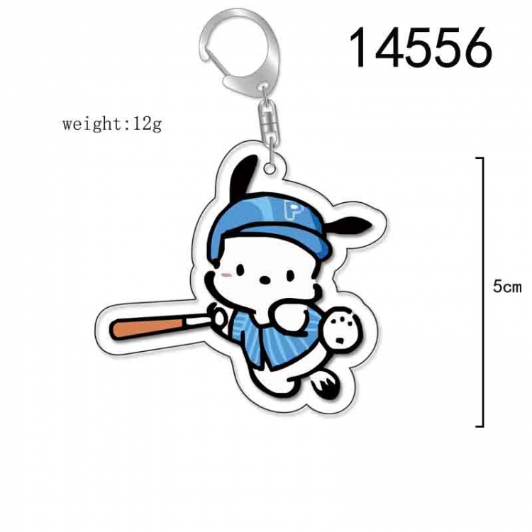 Pochacco  Anime Acrylic Keychain Charm price for 5 pcs 14556