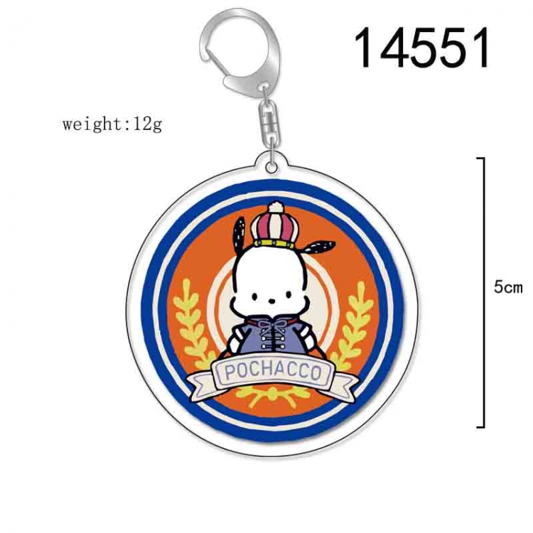 Pochacco  Anime Acrylic Keychain Charm price for 5 pcs 14551