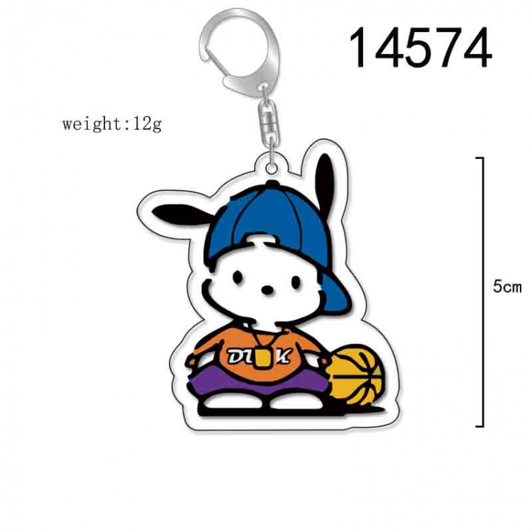 Pochacco  Anime Acrylic Keychain Charm price for 5 pcs 14574