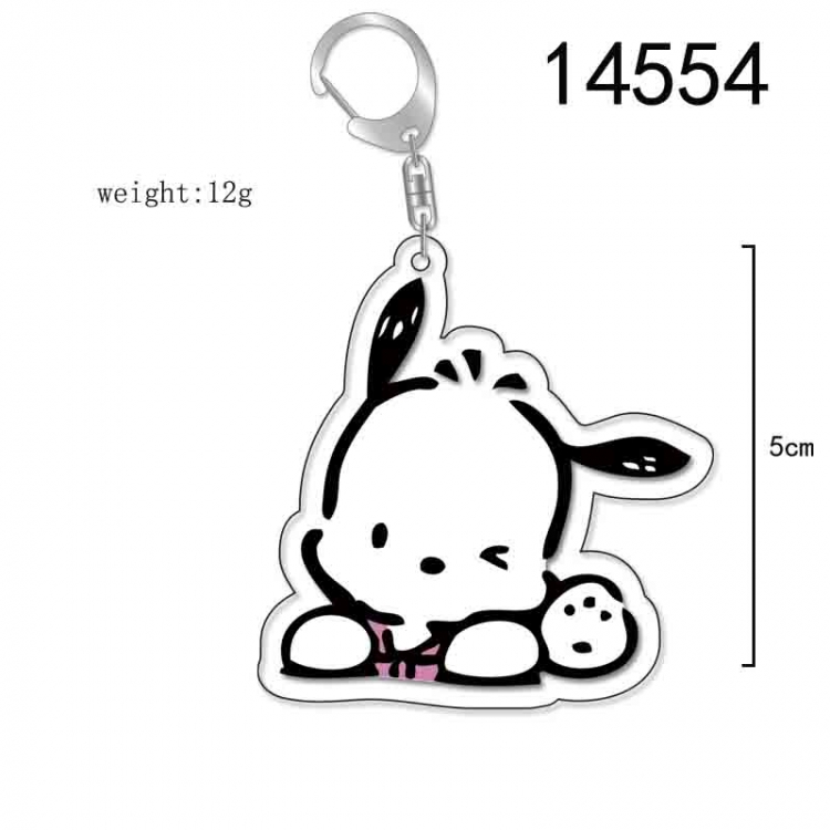 Pochacco  Anime Acrylic Keychain Charm price for 5 pcs 14554