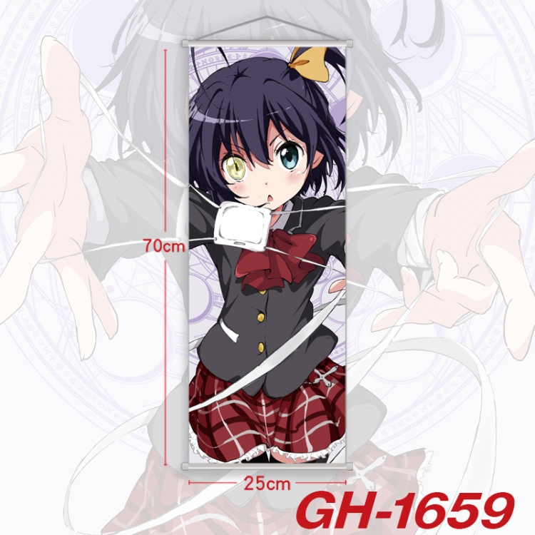 Chuunibyou Demo Koi Ga Shitai Plastic Rod Cloth Small Hanging Canvas Painting Wall Scroll 25x70cm price for 5 pcs GH-165