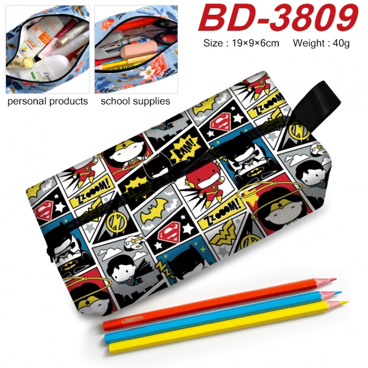 Superhero Movie Anime New Zipper Pen Bag Storage Bag Makeup Bag 19x9x6cm  BD-3809