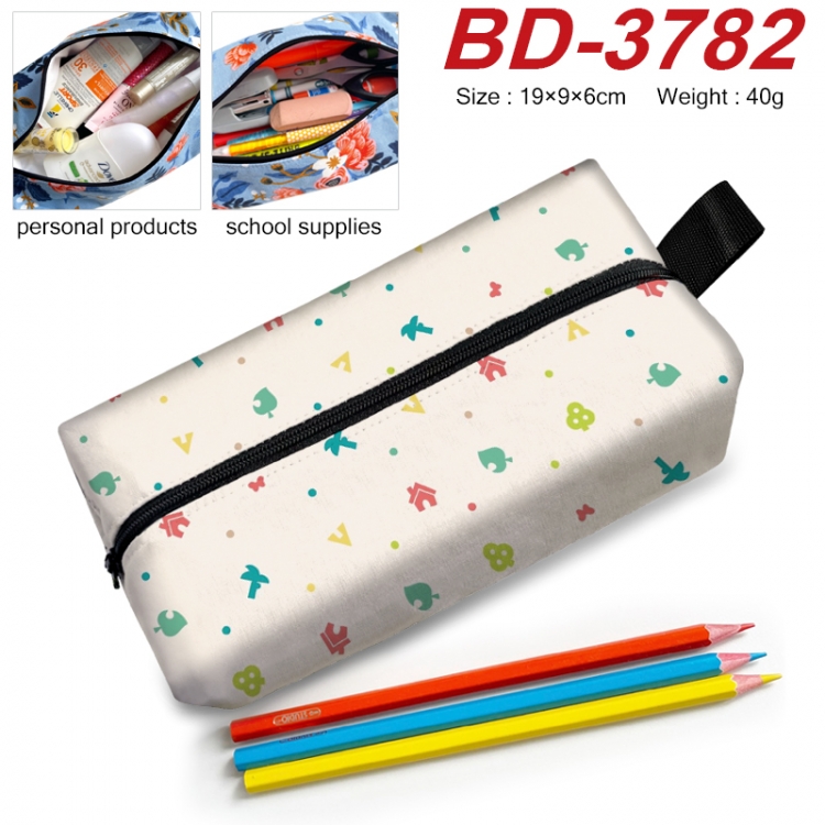 Animal Crossing Anime New Zipper Pen Bag Storage Bag Makeup Bag 19x9x6cm  BD-3782