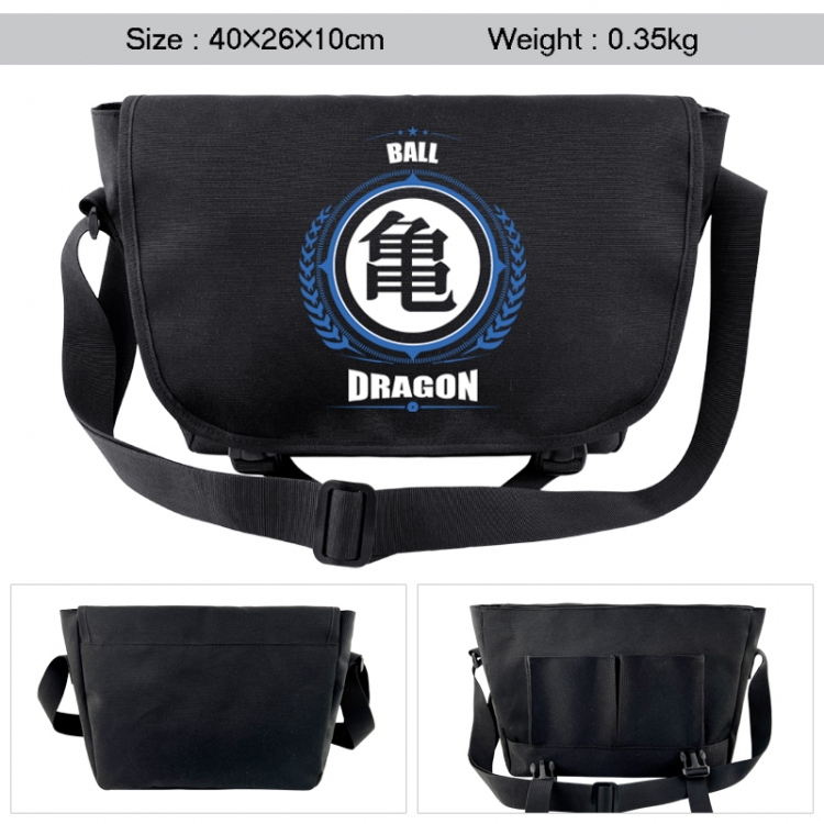 DRAGON BALL Anime black double button waterproof single shoulder crossbody bag 40x26x10cm