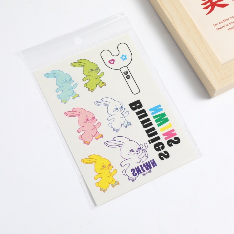 NEWJEANS Star Concert Support Colorful Sparkling Pink Tattoo Sticker Decoration Sticker price for 20 pcs