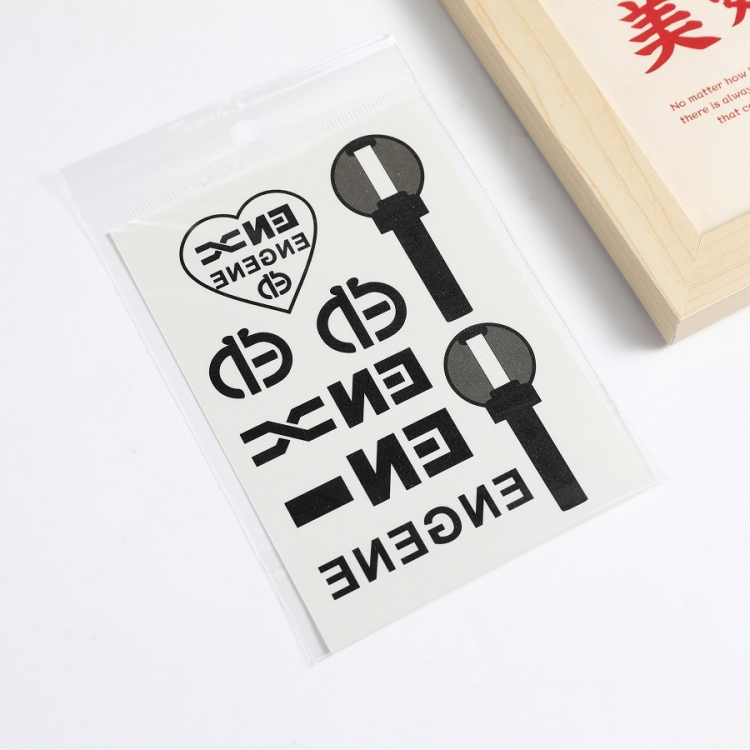 ENHYPE Star Concert Support Colorful Sparkling Pink Tattoo Sticker Decoration Sticker price for 20 pcs