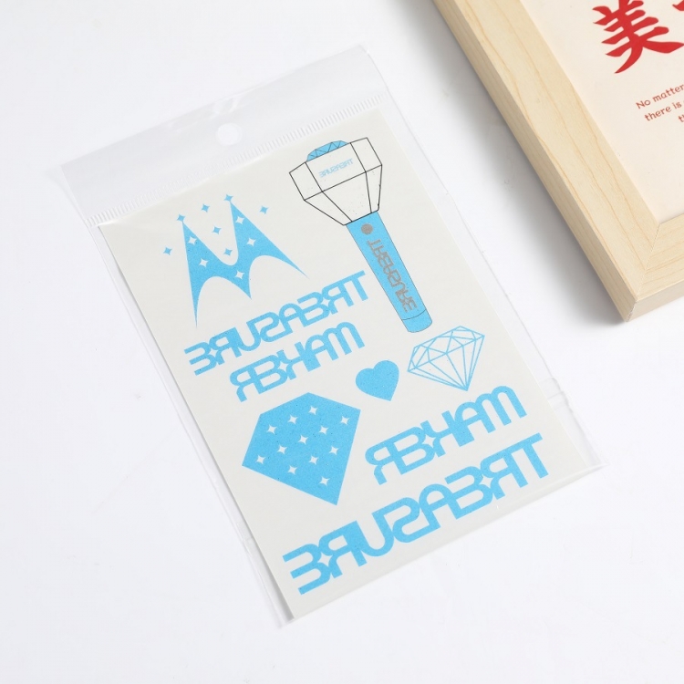 TREASRU Star Concert Support Colorful Sparkling Pink Tattoo Sticker Decoration Sticker price for 20 pcs