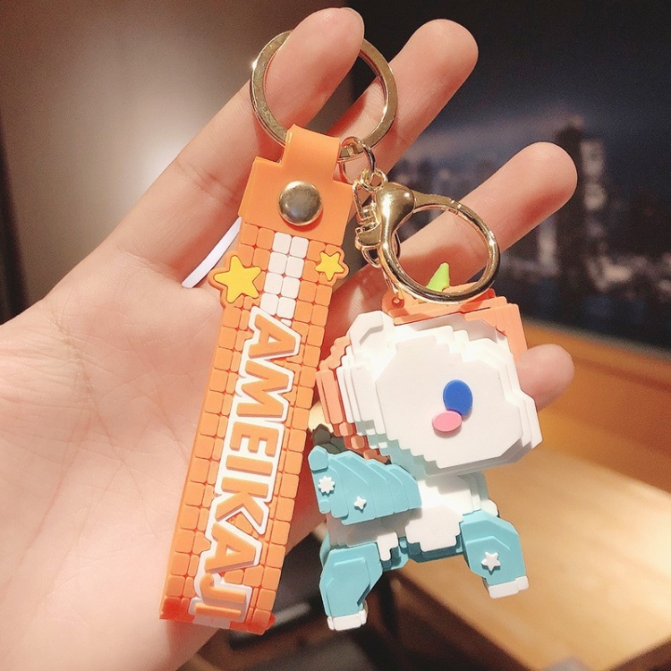 Unicorn Cartoon peripheral car keychain bag hanging accessories price for 5 pcs