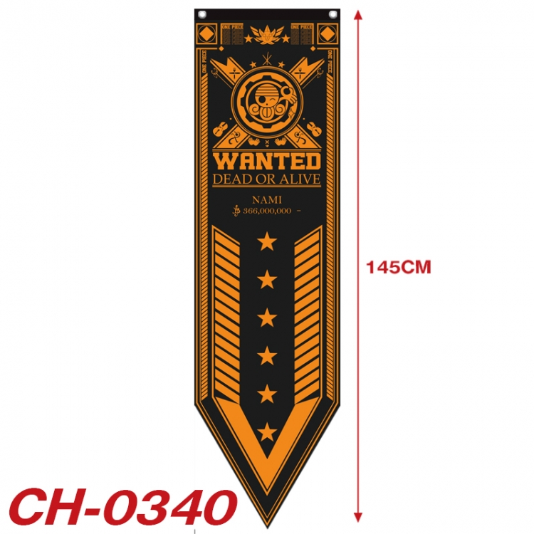 One Piece Anime Peripheral Full Color Printing Banner 40X145CM CH-0340