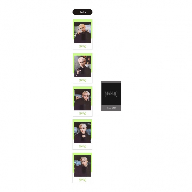 StrayKids Polaroid small card photo photo photo photo photo card random card concert 55X85MM price for 5 pcs