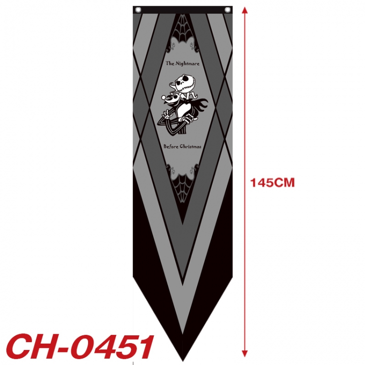 The Nightmare Before Christmas Anime Peripheral Full Color Printing Banner 40X145CM CH-0451