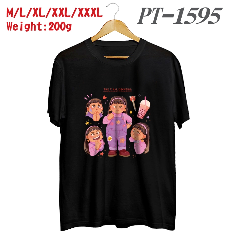 Turning Red Anime Cotton Color Book Print Short Sleeve T-Shirt from M to 3XL PT1595