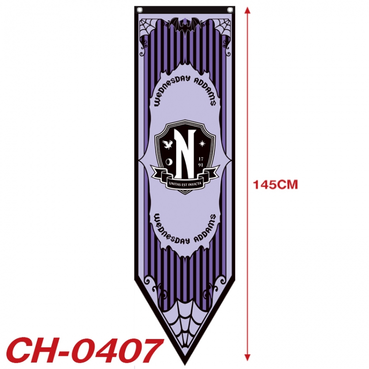 The Addams Family Anime Peripheral Full Color Printing Banner 40X145CM  CH-0407