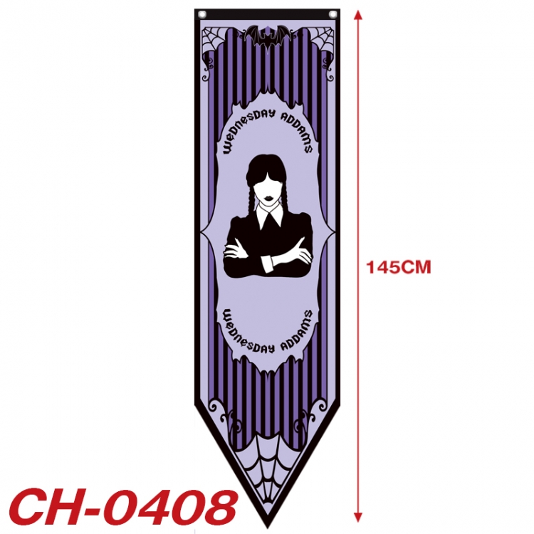 The Addams Family Anime Peripheral Full Color Printing Banner 40X145CM CH-0408