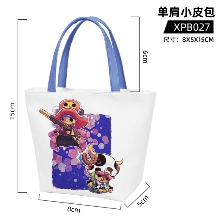 One Piece Anime single room small leather bag 8x5x15cm XPB027