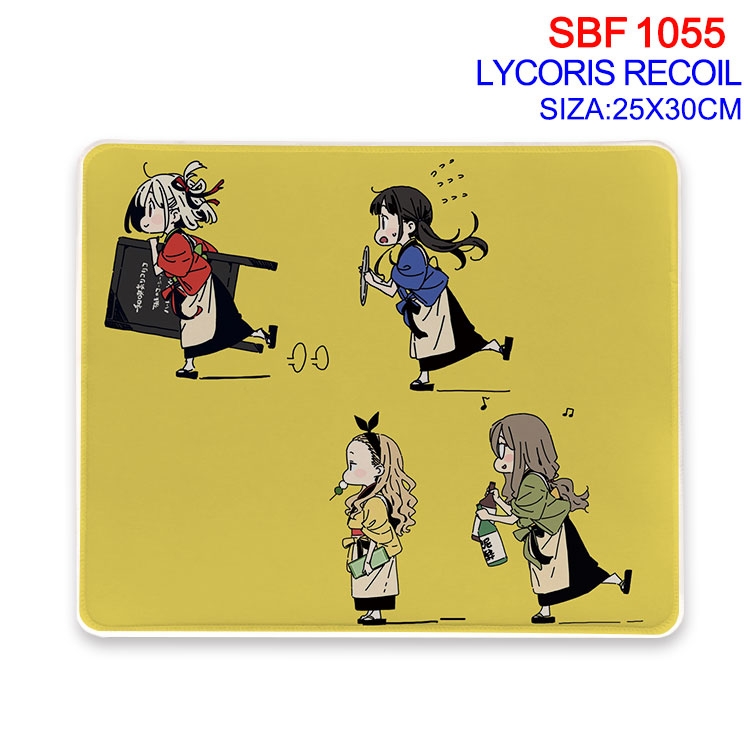 Lycoris Recoil Anime peripheral edge lock mouse pad 25X30cm SBF-1055-2
