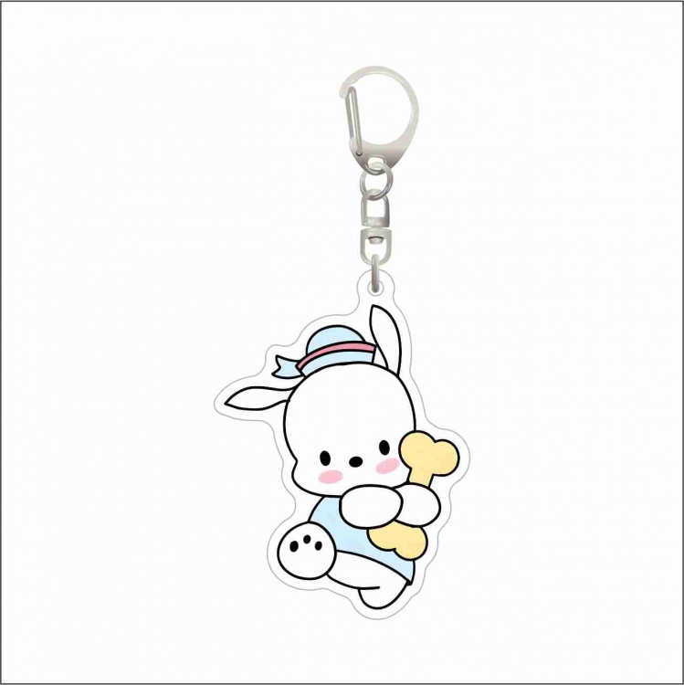 Sanrio Acrylic D button bag pendant key chain price for 5 pcs