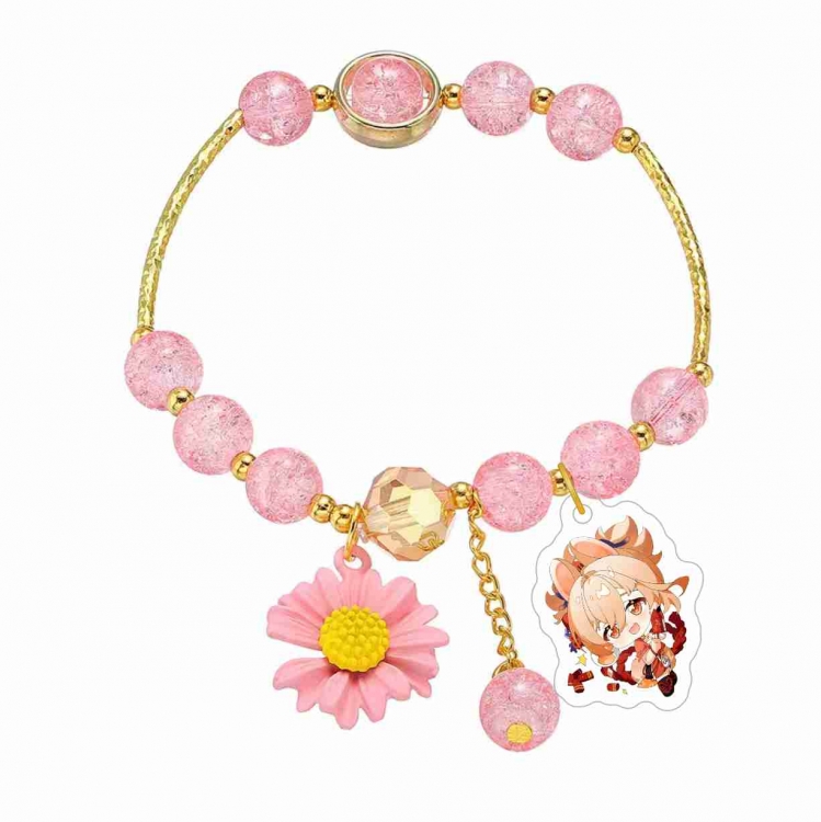 Genshin Impact Peripheral acrylic crystal bracelet gift jewelry bracelet price for 5 pcs