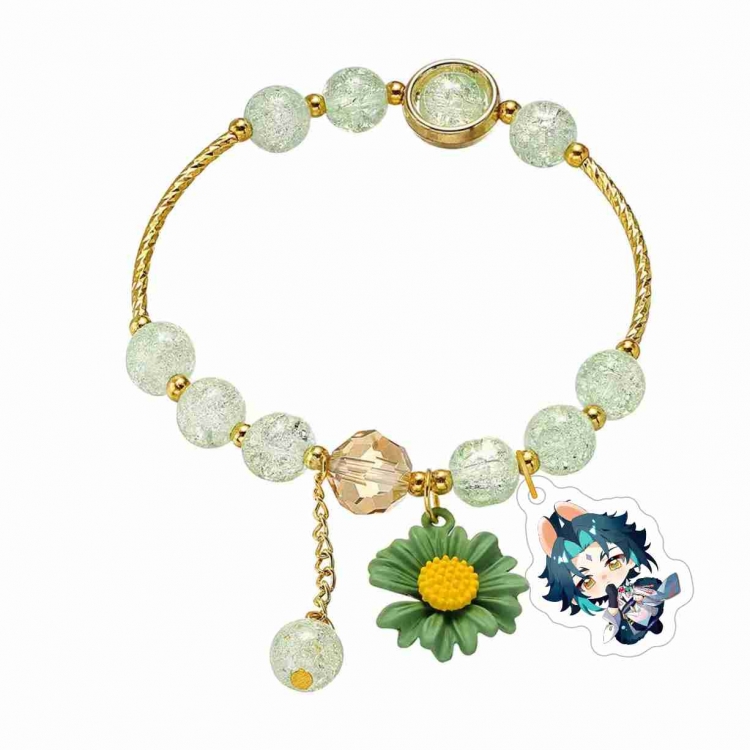 Genshin Impact Peripheral acrylic crystal bracelet gift jewelry bracelet price for 5 pcs