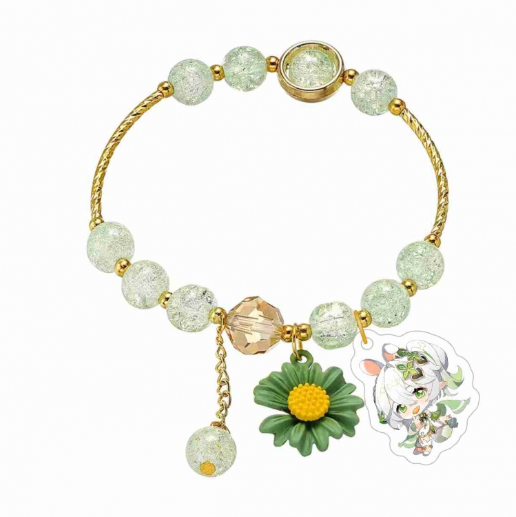 Genshin Impact Peripheral acrylic crystal bracelet gift jewelry bracelet price for 5 pcs