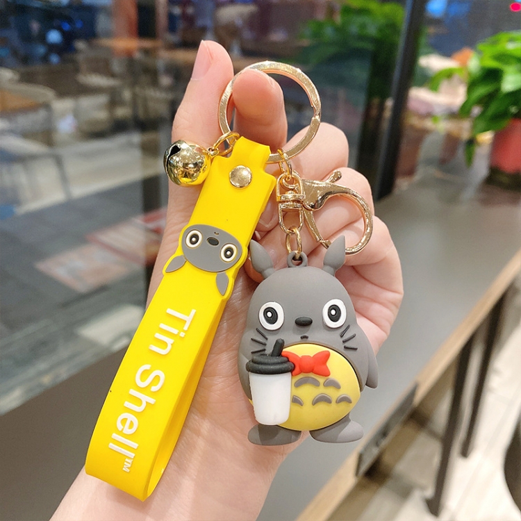 TOTORO Anime Surrounding 3D Car Keychain Bag Hanging Accessories  price for 5 pcs