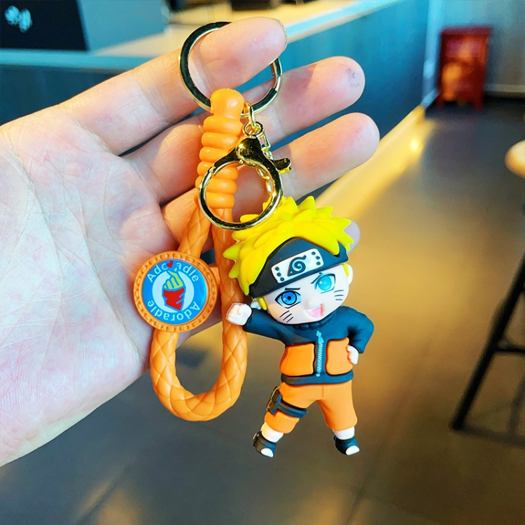 Naruto Anime Surrounding 3D Car Keychain Bag Hanging Accessories  price for 5 pcs