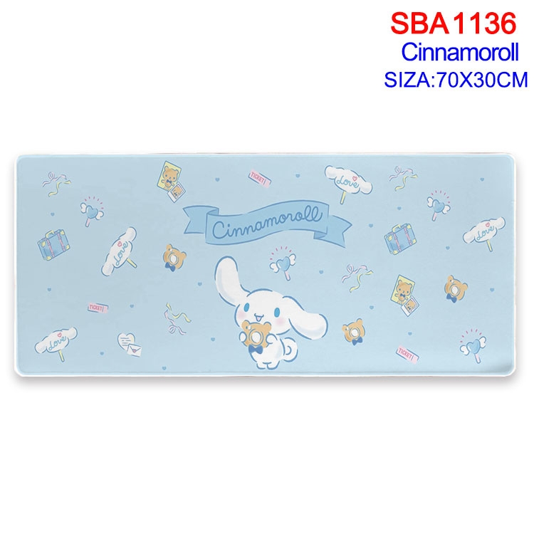 Cinnamoroll cartoon peripheral locking mouse pad 70X30cm SBA-1136-2