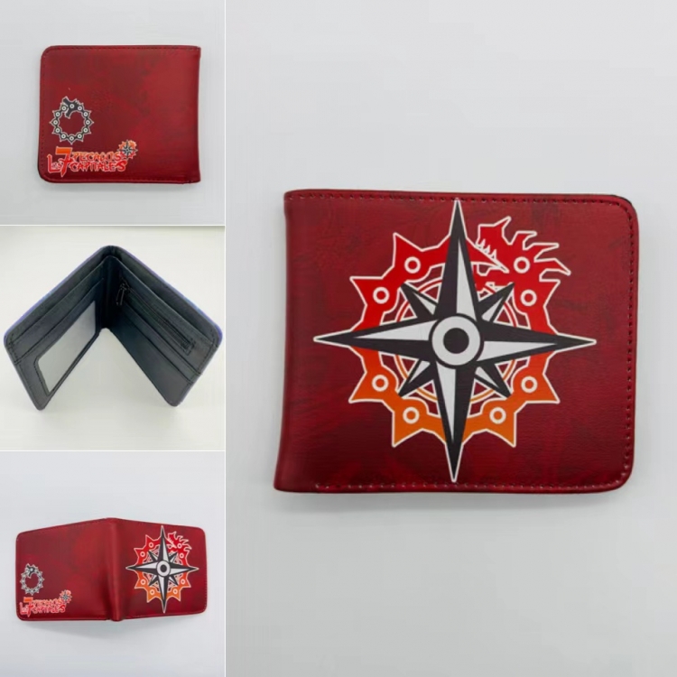 The Seven Deadly Sins Full color  Two fold short card case wallet 11X9.5CM 2207