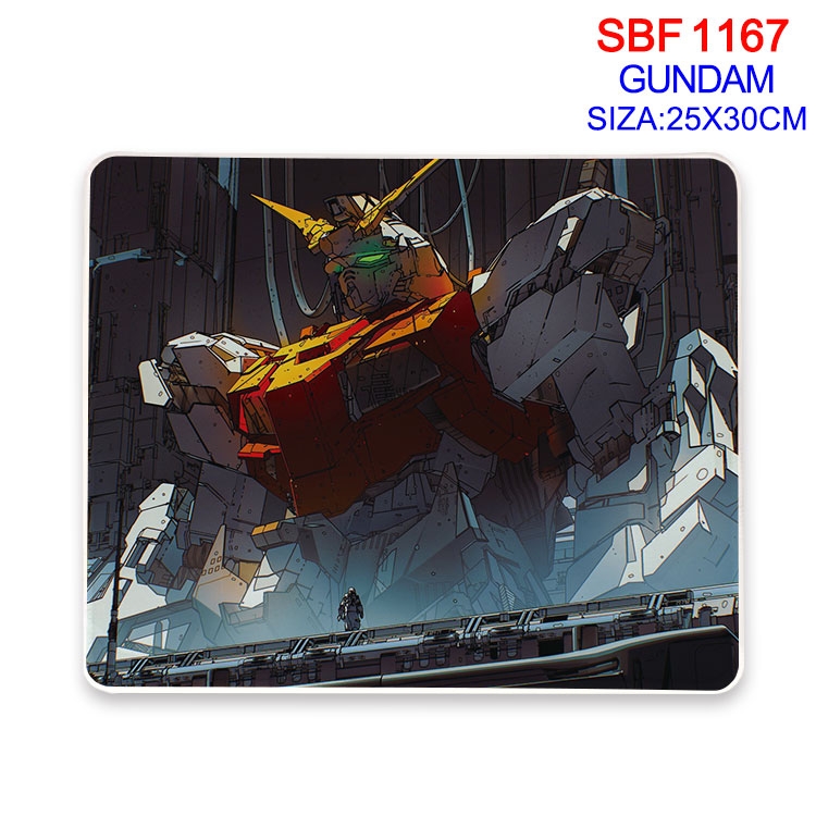 Gundam Anime peripheral edge lock mouse pad 25X30cm SBF-1167-2
