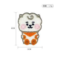 BTS Cartoon embroidery fabric ...