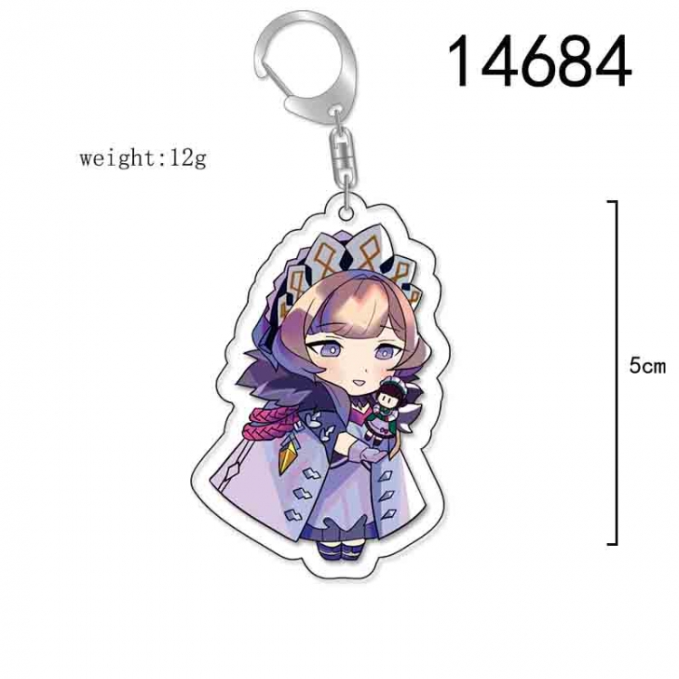 Genshin Impact Anime Acrylic Keychain Charm price for 5 pcs 14684
