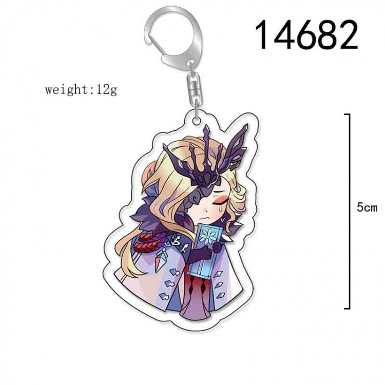 Genshin Impact Anime Acrylic Keychain Charm price for 5 pcs 14682
