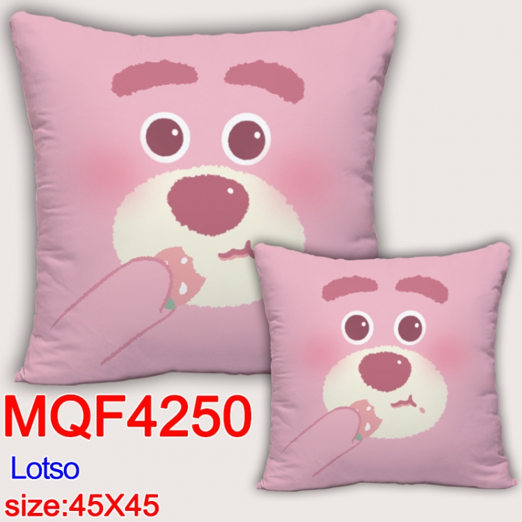 Lotso  Anime square full-color pillow cushion 45X45CM NO FILLING  MQF-4250