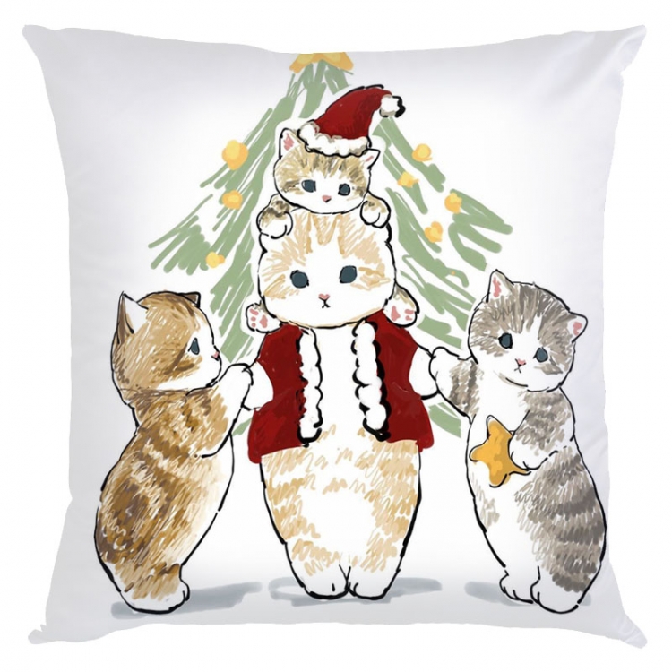 SharkCat Anime square full-color pillow cushion 45X45CM NO FILLING  S4-38