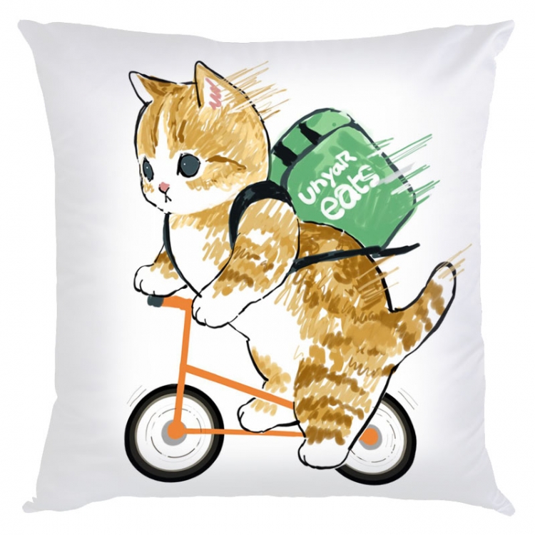 SharkCat Anime square full-color pillow cushion 45X45CM NO FILLING S4-14