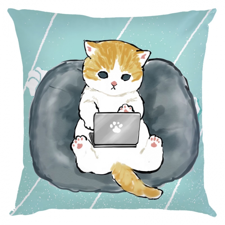 SharkCat Anime square full-color pillow cushion 45X45CM NO FILLING  S4-29