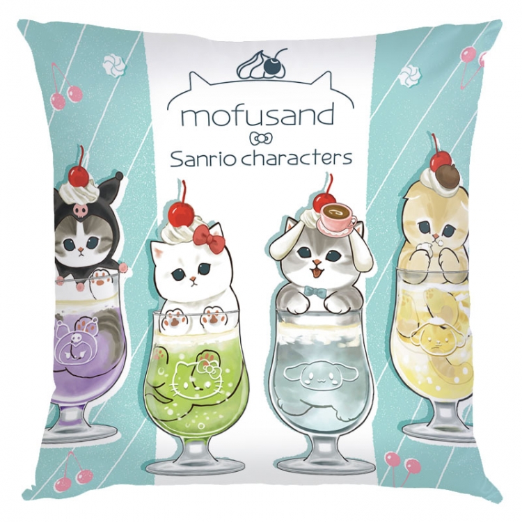 SharkCat Anime square full-color pillow cushion 45X45CM NO FILLING S4-6