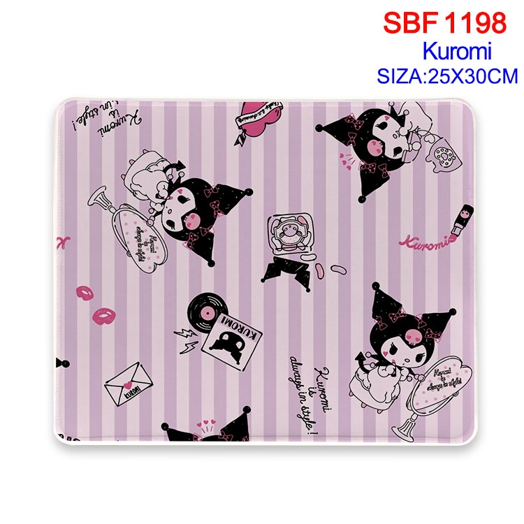 Kuromi Anime peripheral edge lock mouse pad 25X30cm  SBF-1198-2