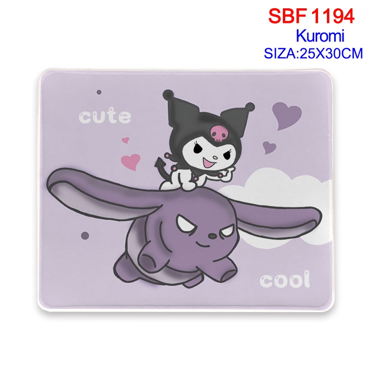 Kuromi Anime peripheral edge lock mouse pad 25X30cm  SBF-1194-2