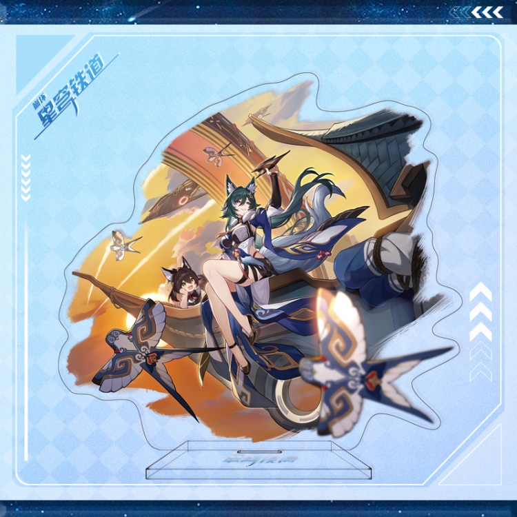 Honkai: Star Anime characters acrylic Standing Plates Keychain 16cm