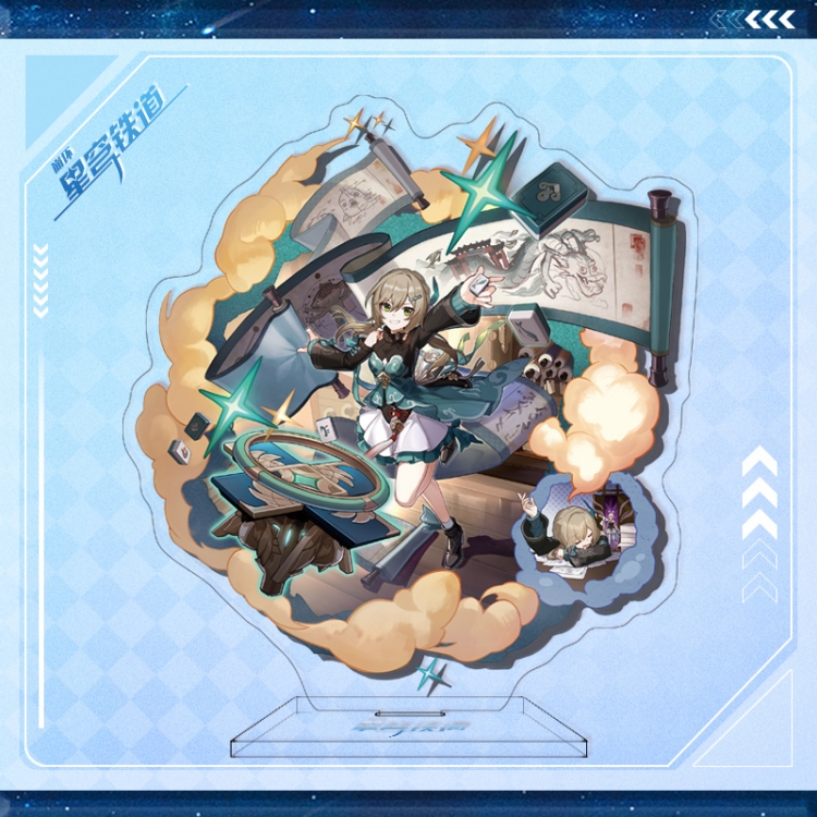 Honkai: Star Anime characters acrylic Standing Plates Keychain 16cm