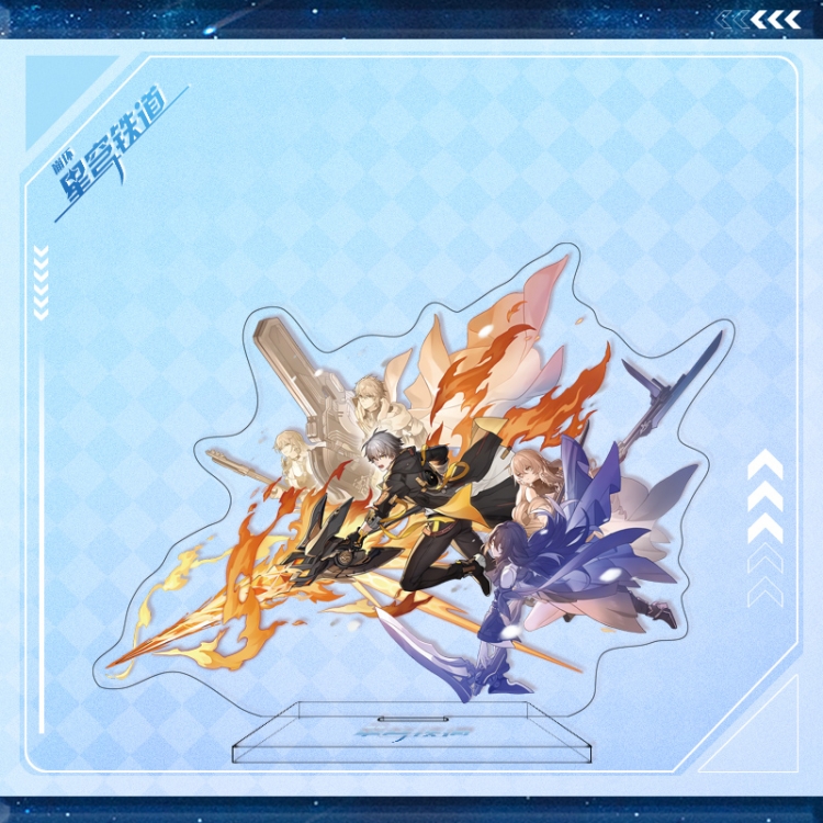 Honkai: Star Anime characters acrylic Standing Plates Keychain 16cm