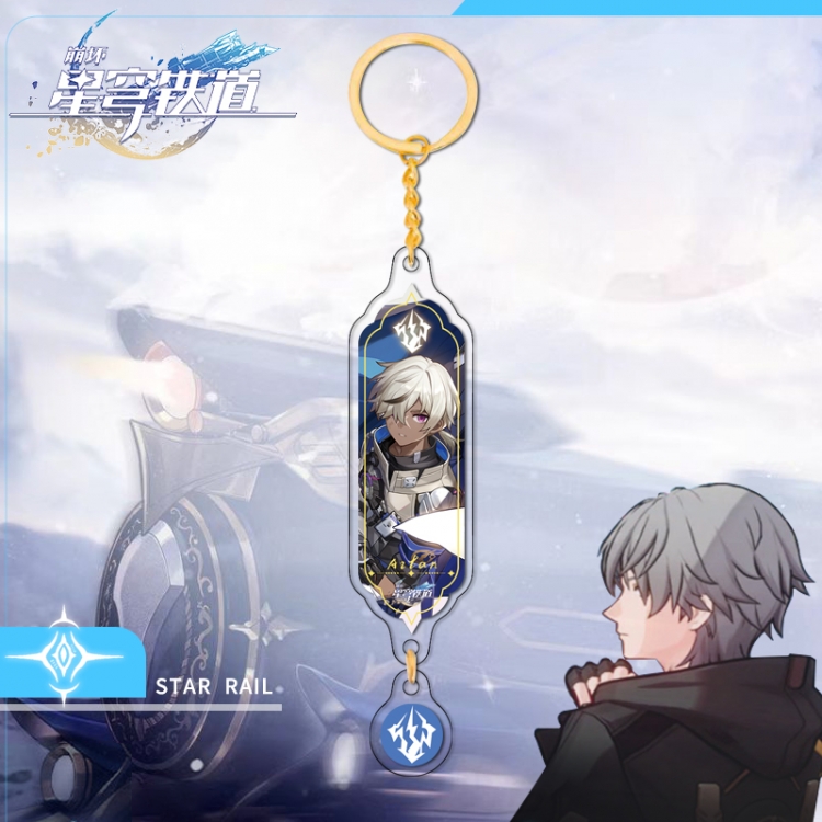 Honkai: Star Gold circular pendant with keychain OPP packaging price for 5 pcs