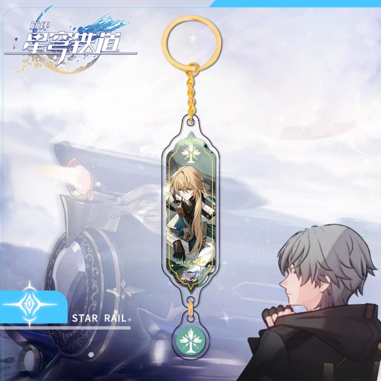 Honkai: Star Gold circular pendant with keychain OPP packaging price for 5 pcs