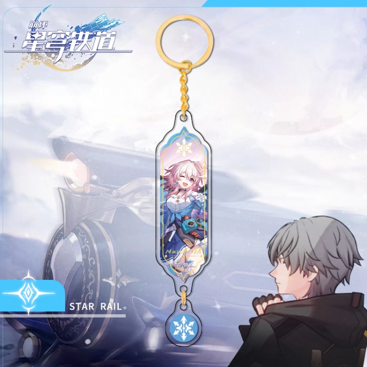 Honkai: Star Gold circular pendant with keychain OPP packaging price for 5 pcs