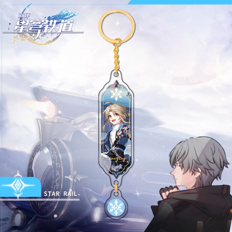 Honkai: Star Gold circular pendant with keychain OPP packaging price for 5 pcs