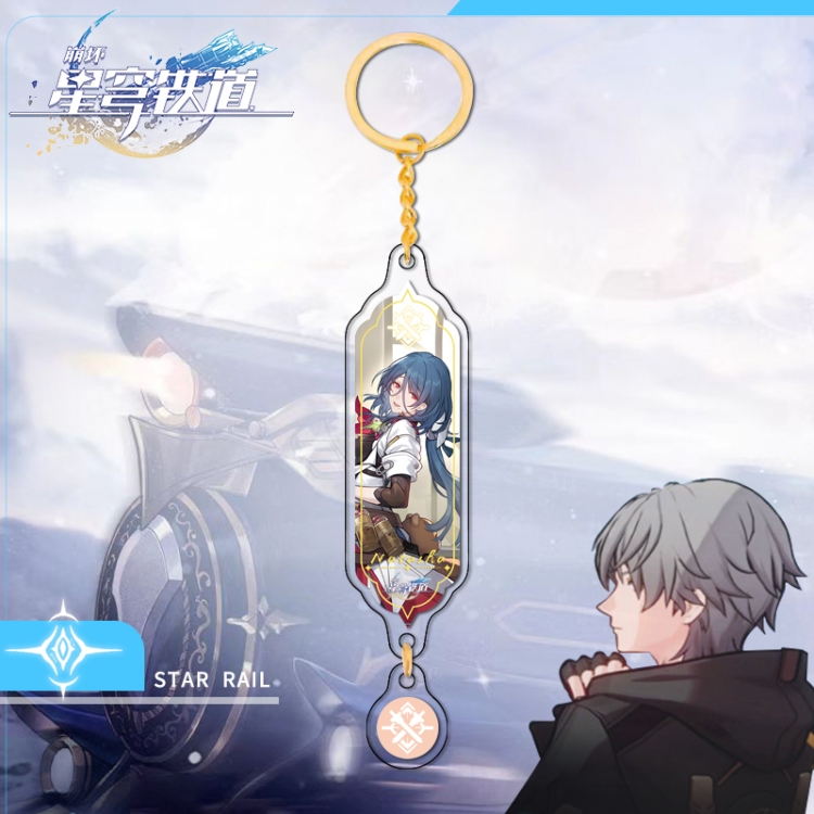 Honkai: Star Gold circular pendant with keychain OPP packaging price for 5 pcs