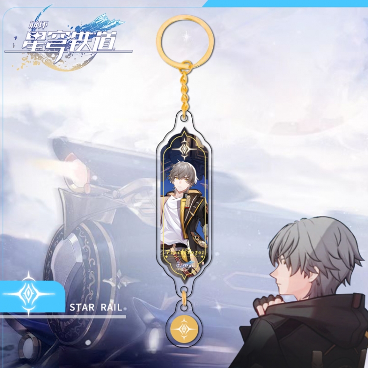 Honkai: Star Gold circular pendant with keychain OPP packaging price for 5 pcs