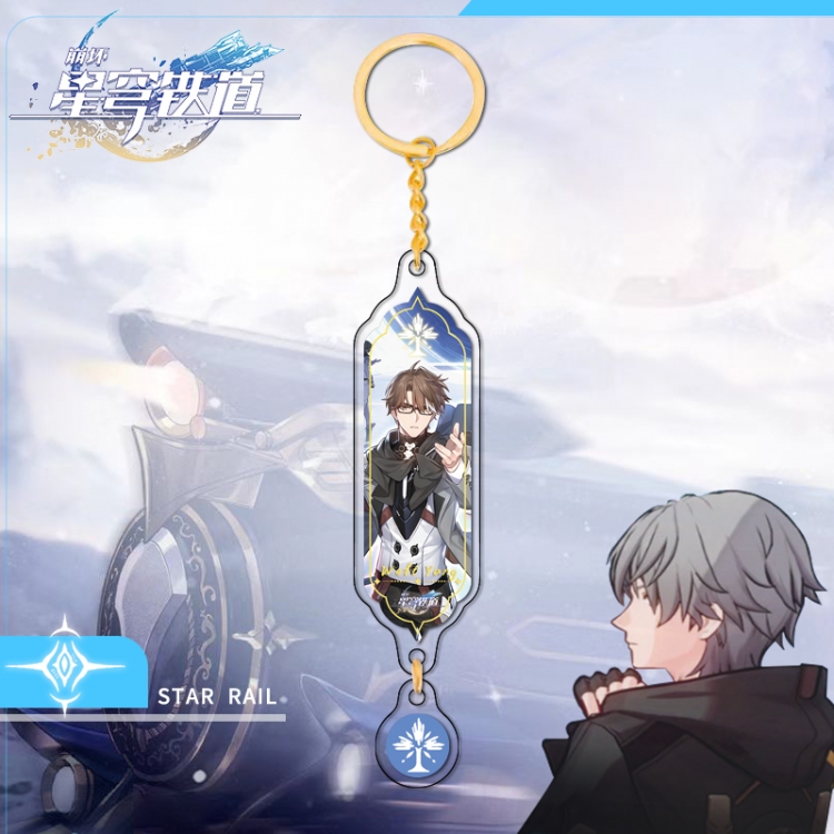 Honkai: Star Gold circular pendant with keychain OPP packaging price for 5 pcs