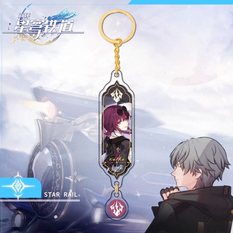 Honkai: Star Gold circular pendant with keychain OPP packaging price for 5 pcs